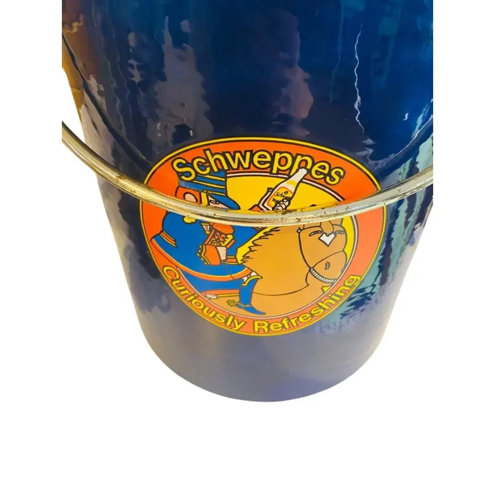 Vintage Schweppes Kraftware Curiously Refreshing Ice Bucket Lid